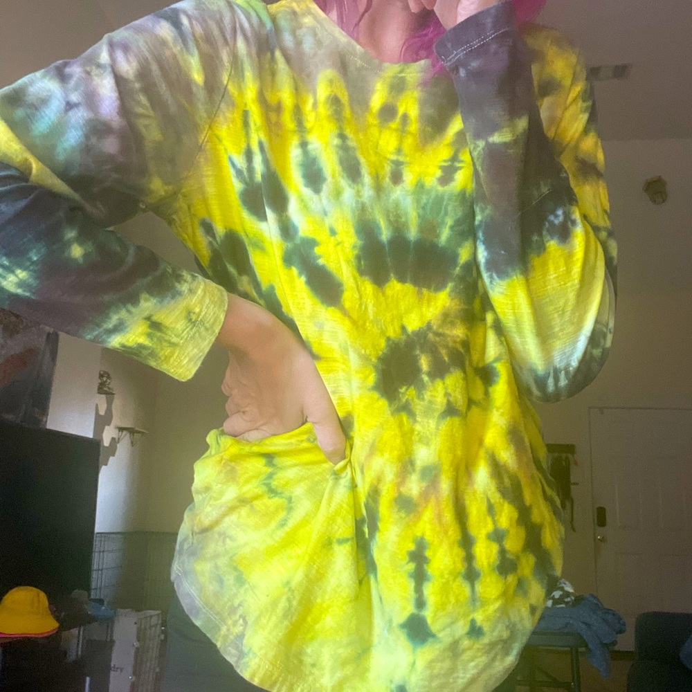 hand dyed long sleeve t-shirt